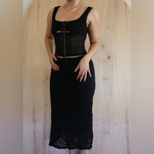 Beige Botany Two Piece floral set